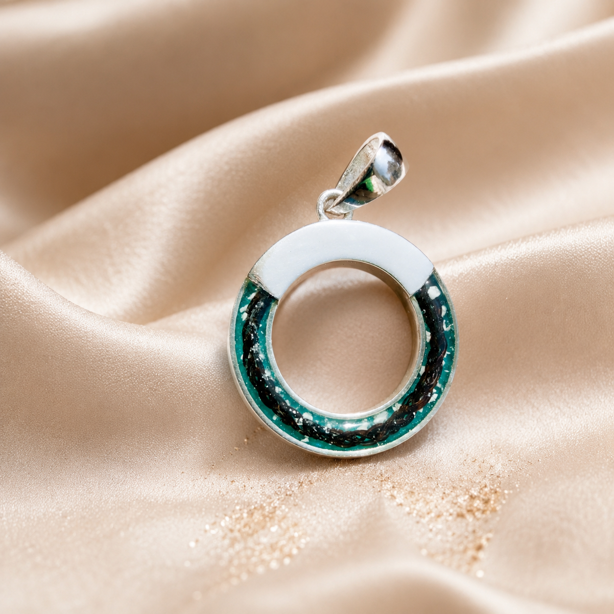 Handcrafted memorial pendant